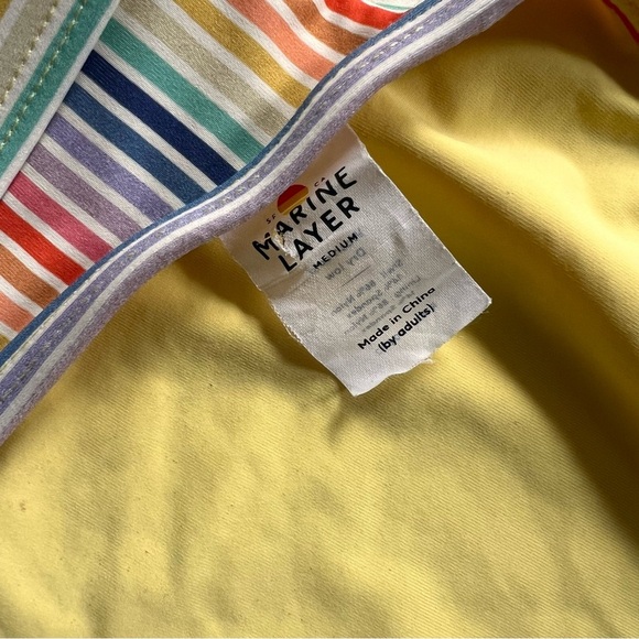 Marine Layer Havana Bikini Top + Bottom Rainbow Striped Halter - Picture 4 of 8